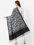 Women's Aari Embroidery and Stone Work Wool Shawl